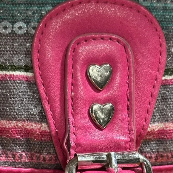 Betseyville Multicolor Striped Crossbody/Shoulder Bag GUC - Picture 6 of 9